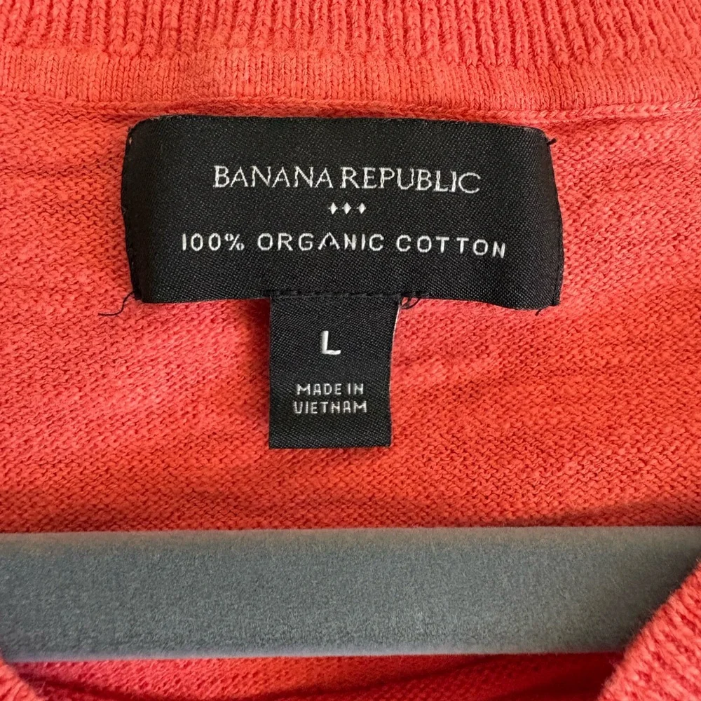 Banana Republic Men’s Coral Organic Cotton Sweater